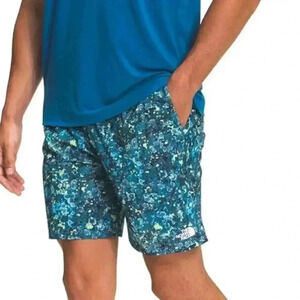 The North Face Men’s “Wander 2.0” shorts teal/blue/green color  SIZE MEDIUM